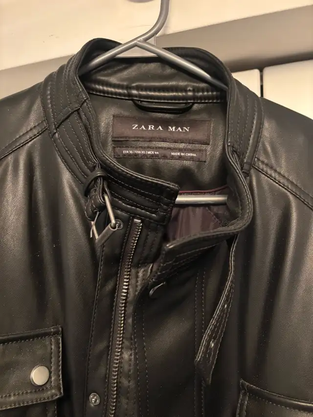 NEW Zara Faux Leather M65 Jacket XL in Men's in City of Toronto - Image 3