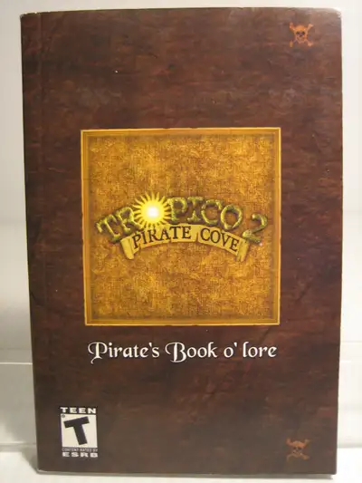 Tropico 2 : Pirate's Cove 2003 Frog City Software PC gaming hand book . 108 pages , City building ga...