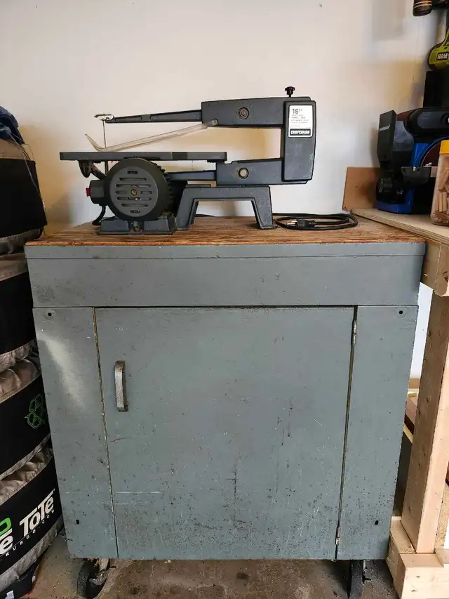 Scroll saw and cabinet in Power Tools in London - Image 3