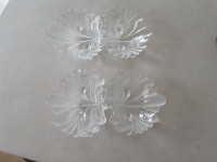 Vintage Footed MiKasa Walther Frosted or Clear Crystal Dish