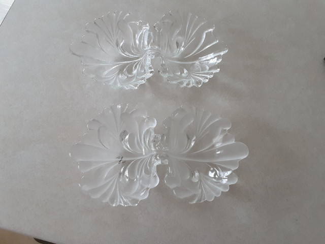 Vintage Footed MiKasa Walther Frosted or Clear Crystal Dish in Kitchen & Dining Wares in Thunder Bay