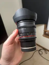 Sony E Mount Rokinon 85mm 1.5T manual focus lens