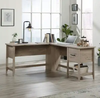 Brand New desk. It comes unassembled in original box with all manufacturer parts and hardware for ea...