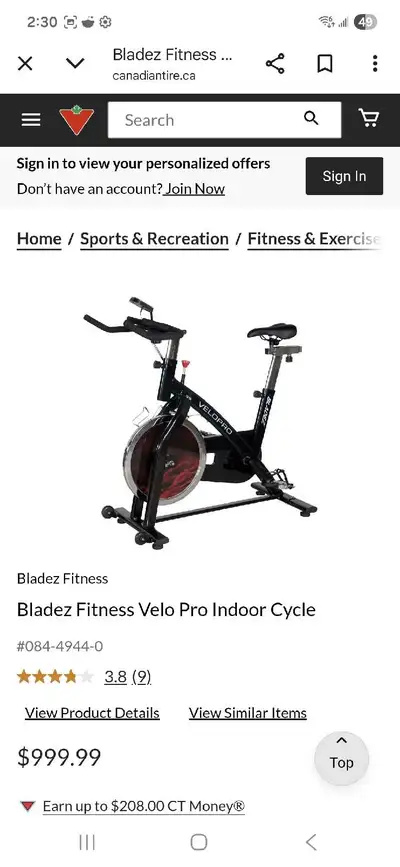 Exercise bike for sale, View more