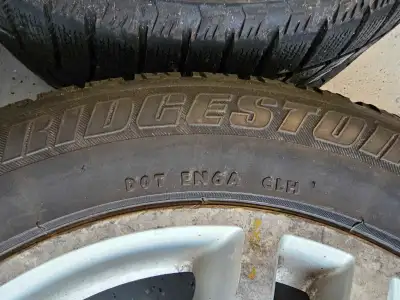 Winter tires and rims from a 2003 Mercedes E320. Tires are in good condition and rims are ok conditi...