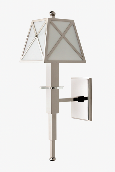 Waterworks Fairfax Wall Sconce w/ Translucent Glass Panel, View more