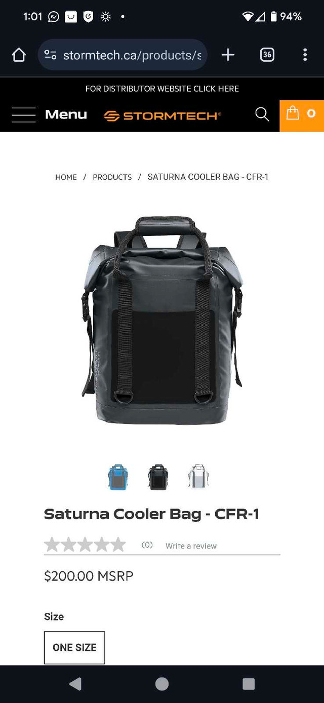 Stormtech  Saturna cooler bag - CFR-1 in Fishing, Camping & Outdoors in Oshawa / Durham Region