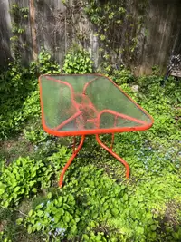Garden Table with Glas Top