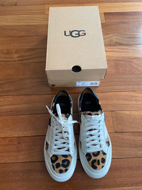 (New) Women’s UGG Leather Leopard Sneakers (Size 7.5)