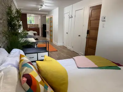 Superbe Studio loft situé sur la 12e Avenue près de Saint-Zotique à 10 minutes du Métro Saint-Michel...