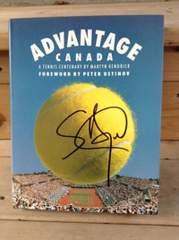 Steffi Graf Autographed Tennis Canada Advantage Canada Book