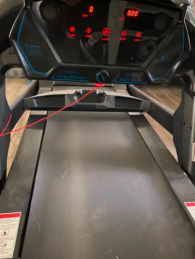 Costway foldable treadmill. My Dad used it to walk on a few times and is downsizing. It folds down n...