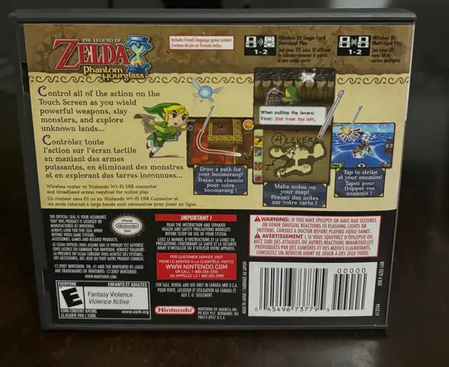 The Legend of Zelda: Phantom Hourglass (DS, 2007) in Nintendo DS in Edmonton - Image 3