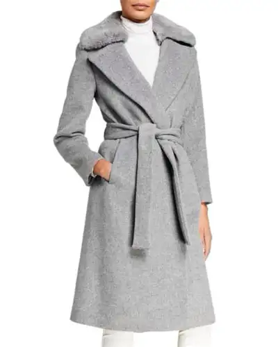 Baylee Coat with Faux-Fur Collar - SM, View more