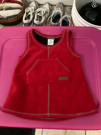 Baby Roots Red Polar Fleece Jumper, sized M