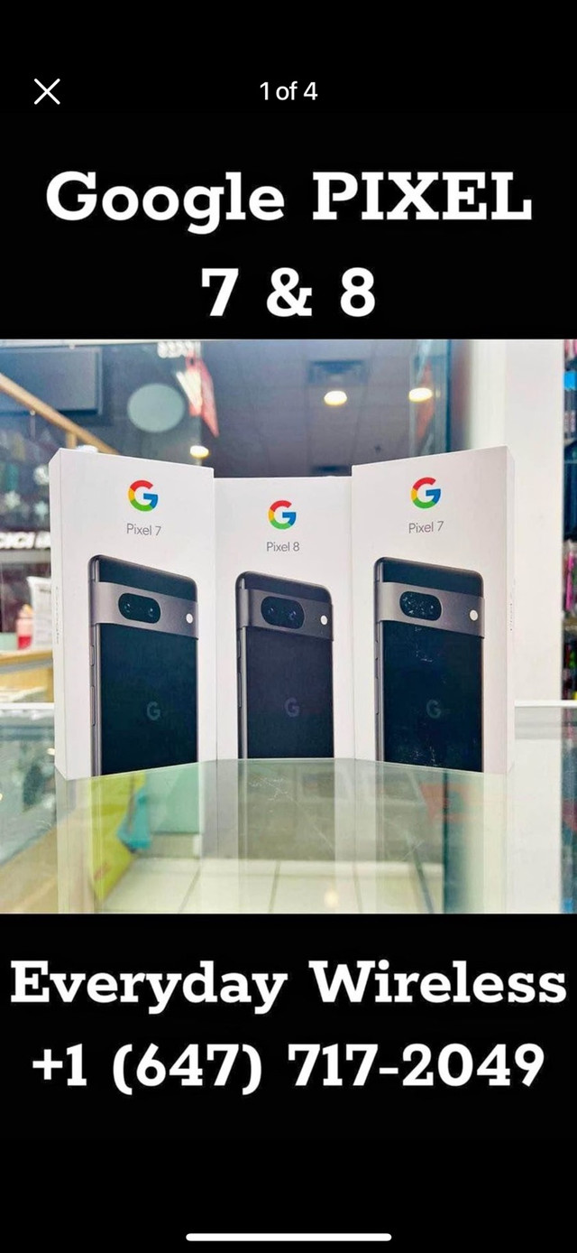 BRAND NEW SEALED BOX GOOGLE PIXEL 7 WITH 1 YEAR WARRANTY in Cell Phones in Mississauga / Peel Region