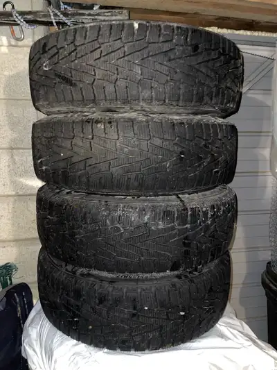I'm selling used 225/65R17 Ironman Polar Trax Gen 2 tires mounted on steel rims. They still have 80%...