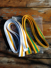 Pair Of Karate Belts, 240cm Circumference Each, Fabric
