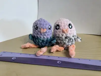 crochet bird stuffie, View more