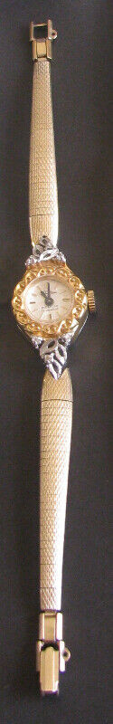 Vntg Tradition Swiss Made 17 Jewels Incabloc Watch Diamond Works