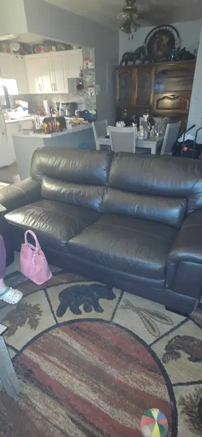 Leather couch, View more