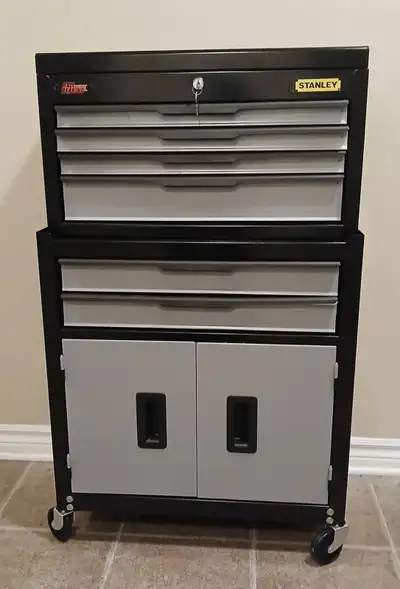 Stanley Tool Chest +Cabinet With 85 Piece Ratchet And Socket Set, View more