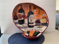 Wine theme Chip and dip set