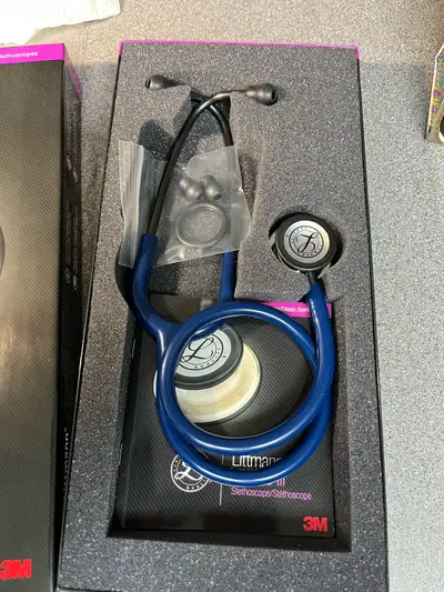 This Littmann Classic III blue stethoscope is brand new in its original packaging. It's a high-quali...