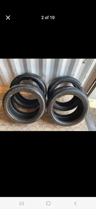 Set of 4 GOOD YEAR all season tires (245 45 19) GREAT CONDITION