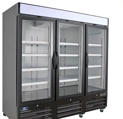 You are viewing a brand new Open Box 3 Door Refrigerator Cooler Merchandiser. This pricing is based...