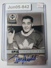 FRANK MAHOVLICH century legends AUTOGRAPH EPIC Signatures Leafs