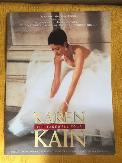 Karen Kain - The Farewell Tour Program (c) 1997, View more