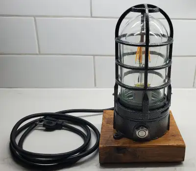 Steampunk Industrial Desk lamp with touch dimmer, View more