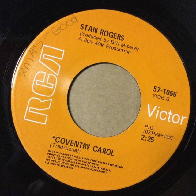  rare Stan Rogers vinyl 45 record 1970 Here’s to you Santa Claus in Arts & Collectibles in Moncton - Image 2