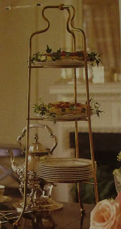 3 TIER TABLE TOP SERVING/DISPLAY/PLANT STAND, NEW IN BOX, View more