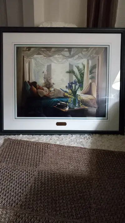 Limited Edition #578/810 Framed Print with Certificate of Authenticity. Image size 19.5x25.75" Paper...