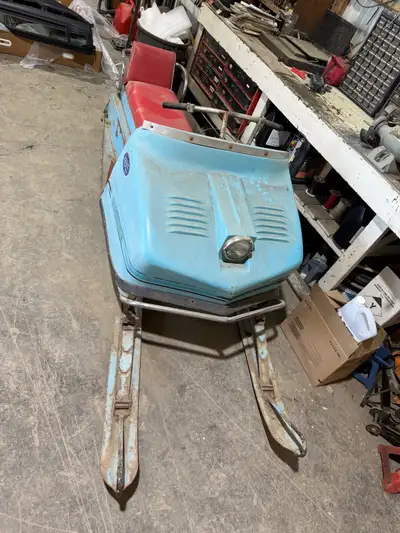 1967 Eaton Viking snowmobile comes with Polaris sled with “town and country exhaust”. Polaris motor...