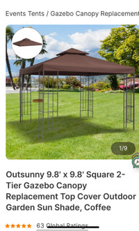 Gazebo Canopy replacement top