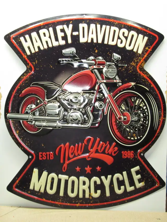 Harley Davidson Motor Cycle Plaques. ( REPRODUCTIONs ) in Motorcycle Parts & Accessories in Hamilton - Image 3