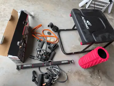ADKING, Iron Gym, and OneTwoFit Home Gym Equipment Bundleh, View more