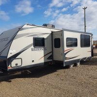 Used 9 times 2017 2875BH Heartland Wilderness Travel Trailer