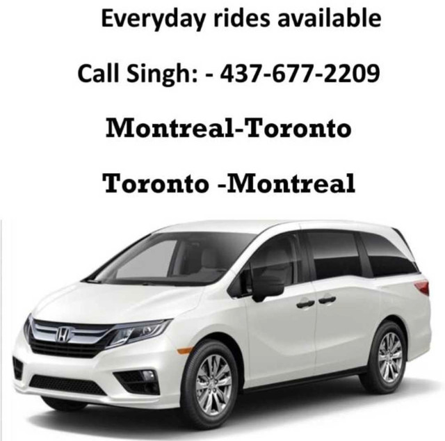 Rideshare March 6th @ 5:30 Tor to Mtl in Rideshare in Mississauga / Peel Region