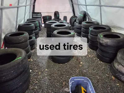 Assortment of used all season/summer tires, message to see if I have your size