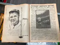 The Sporting News , spécial BABE RUTH décès , 25 août 1948 compl