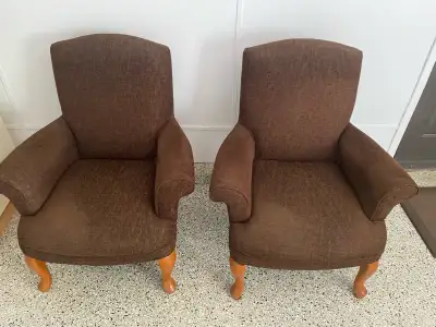 2 comfy chairs 