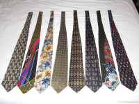 Collection of 8 silk ties