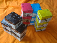Xerox Printer Cartridges, Lot of 14 (5 BLK, 3 CYA, 3 MAG, 3 YEL)