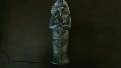 Egyptian Trinket Box -3-4 lb. -good cond. 8in., View more