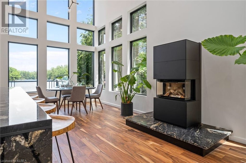 Regency three sided wood burning guillotine fireplace (Contura