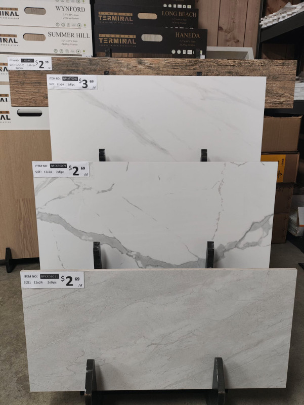 High Quality Porcelain Marble Tile in Floors & Walls in Chatham-Kent